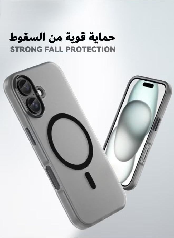 general iPhone 16 Case, iPhone 16 Skin Friendly Frosted Case, 【Compatible with Magsafe】【Anti-Drop Shockproof】【Anti-Slip】【No Yellowing】 Slim Hard Case for Apple iPhone 16, Translucent Black - Image 3