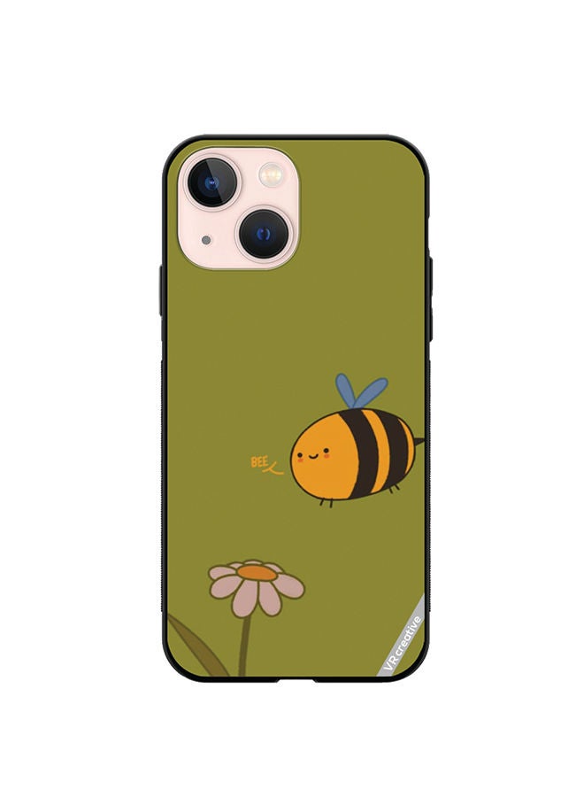 VR CREATIVE Protective Case Cover For Apple iPhone 14 Bee Design Multicolour - Image 1