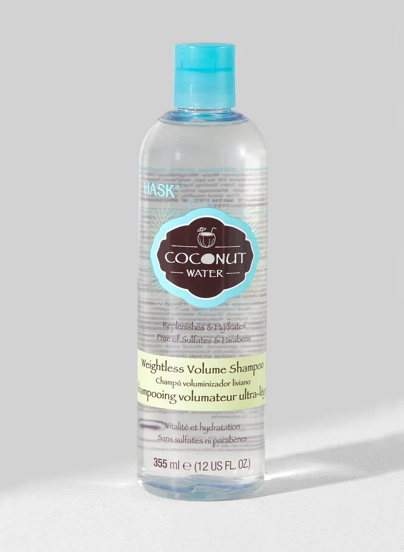 HASK Coconut Water Weightless Volume Shampoo - 355Ml