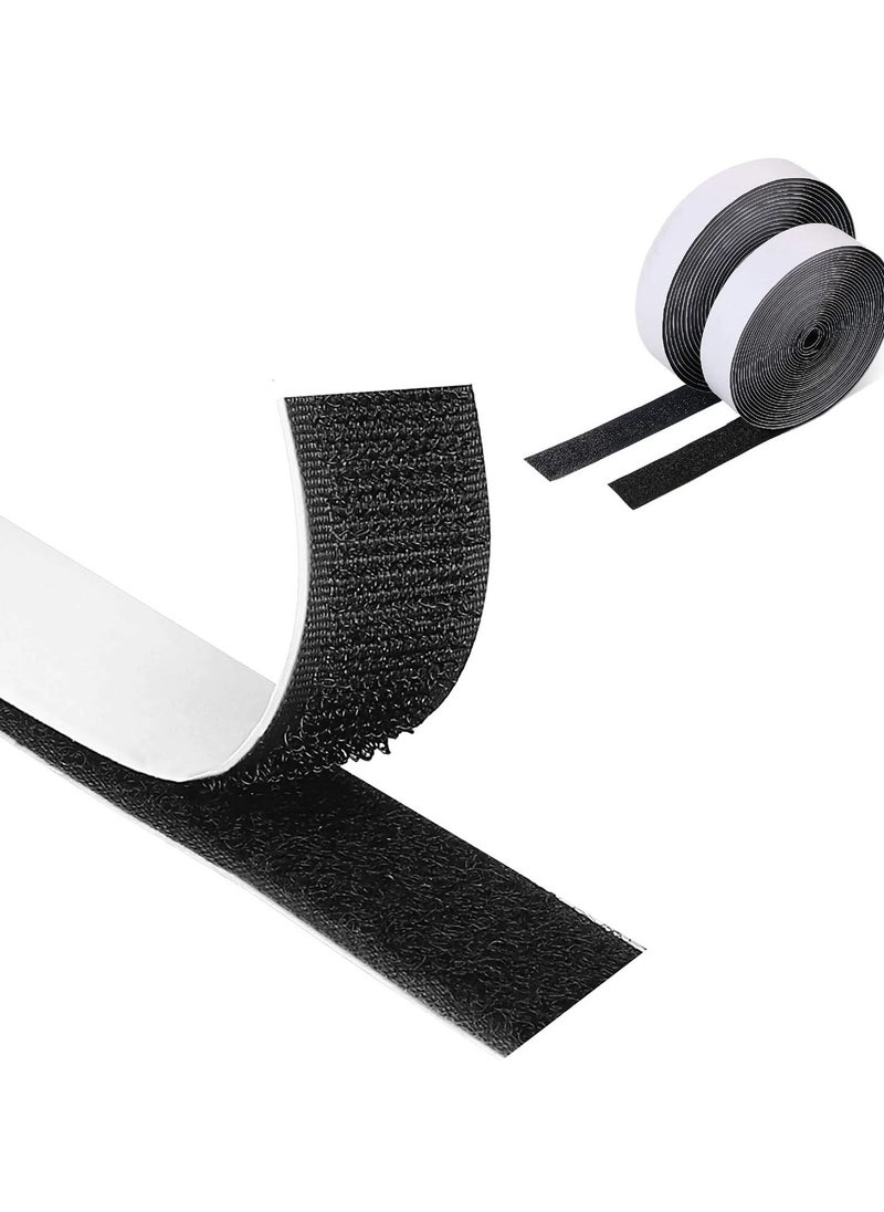 HaHaHai 6M Hook and Loop Tape Strips, Double-Sided Adhesive, Heavy Duty Double Side Mounting Tape, Industrial Strength Interlocking Tape for Home School Office  - Image 1
