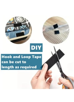HaHaHai 6M Hook and Loop Tape Strips, Double-Sided Adhesive, Heavy Duty Double Side Mounting Tape, Industrial Strength Interlocking Tape for Home School Office  - Image 2