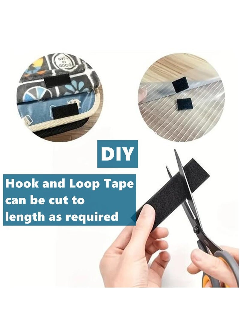 HaHaHai 6M Hook and Loop Tape Strips, Double-Sided Adhesive, Heavy Duty Double Side Mounting Tape, Industrial Strength Interlocking Tape for Home School Office  - Image 2