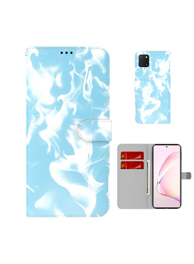 S-TOP Case For Samsung Galaxy Note10 Lite /A81 Cloud Fog Pattern Horizontal Flip Leather Case with Holder & Card Slot & Wallet - Image 1