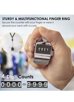 Cool Baby COOLBABY Digital Hand Tally Counter 4 Digit Number Hand Held Tally Counter Manual Counting Golf Clicker Training Counter  - Image 3