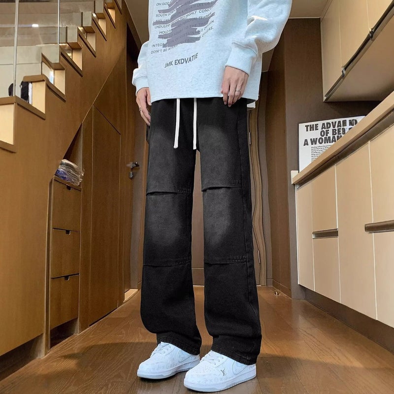 Unisex Classic Denim Jeans Loose Fit Daily Outdoor Wear - Image 2