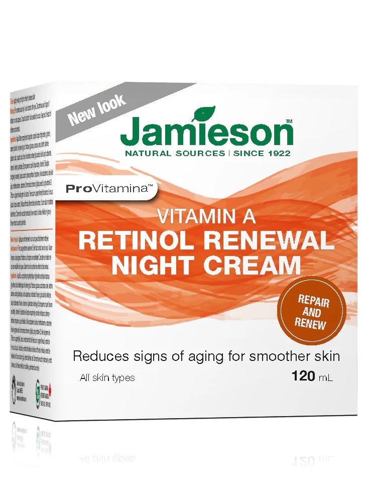 Jamieson Vitamin A Retinol Renewal Night Cream, 120 mL - pzsku/ZFC42EF213D6CA21DB83EZ/45/_/1735558975/2b65629e-069f-4eb0-945c-37c40b5d58d7