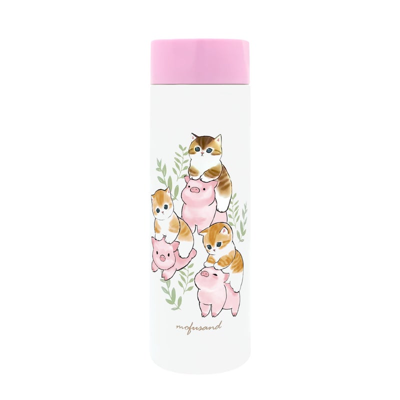 mofusand 532085 Vacuum Double Layer Pocket Mini Stainless Steel Bottle 51 fl oz 150 ml