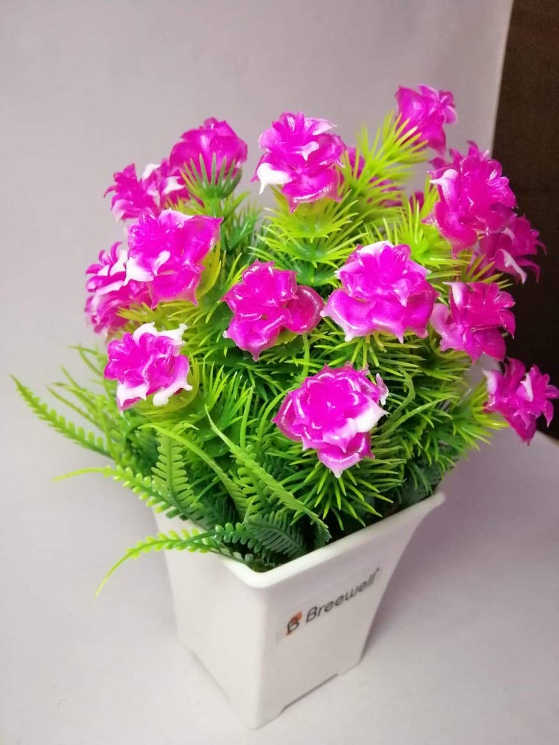 Breewell Crystal Products Artificial Flowers Pink and Green for Valentine GiftBW13 - Image 5
