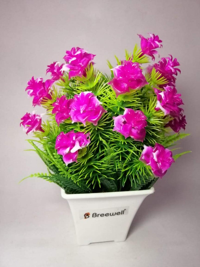 Breewell Crystal Products Artificial Flowers Pink and Green for Valentine GiftBW13 - Image 3