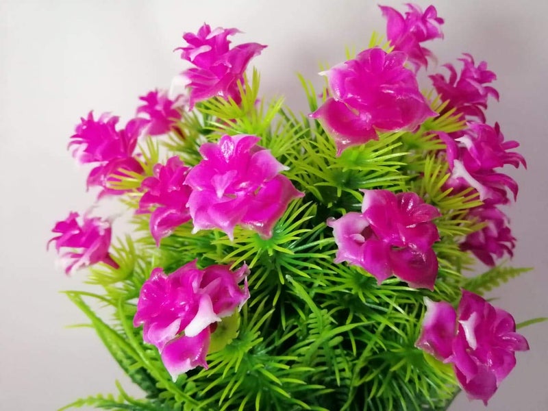Breewell Crystal Products Artificial Flowers Pink and Green for Valentine GiftBW13 - Image 2