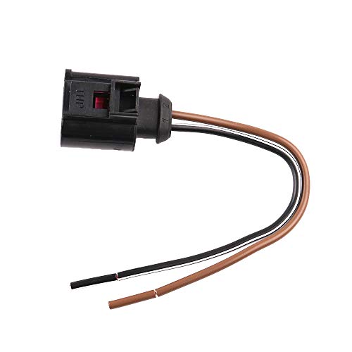 CNUPSM Pigtail Plug Wiring Connector 2Pin 4D0971992 Compatible With VW Jetta Passat Golf Polo Bettle Tiguan Audi A1 A2 A3 A4/S4 A5/S5 A6 A7 A8/S8 Q3 Q7 Q8 R8 TT Seat Ibiza Skoda Fabia Octavia Superb - Image 2