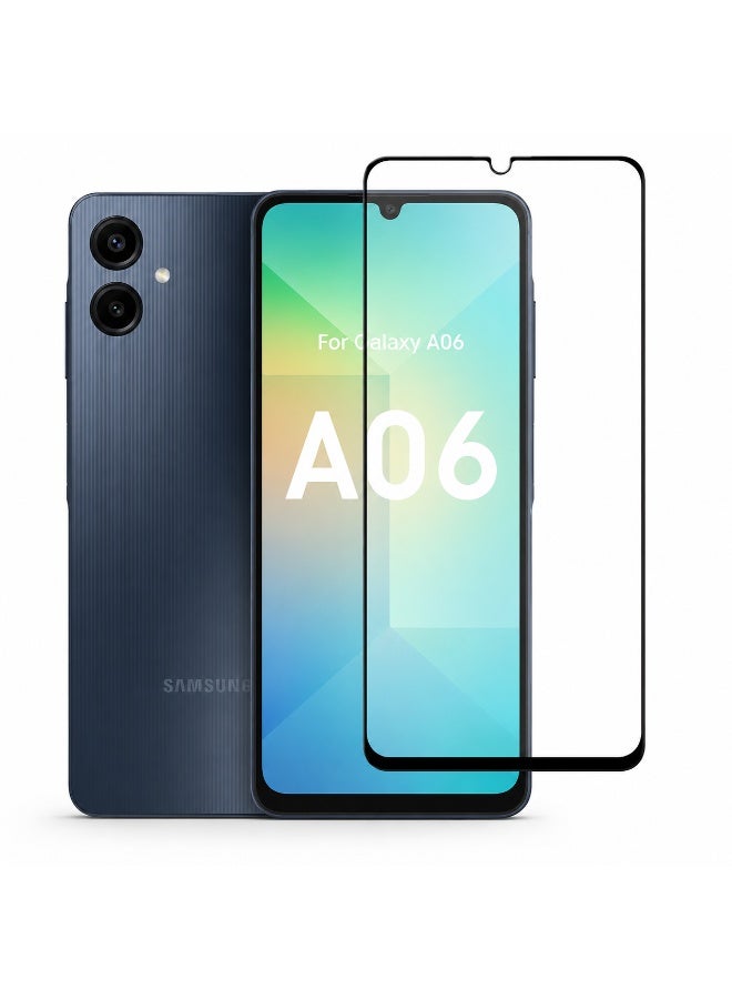 Deer Supreme 9H Glass Plus Tempered Screen Protector for Samsung Galaxy A06 - Full Coverage Shatterproof Guard Protective Shield Film Cover with Cleaning Wipes Kit - Image 1