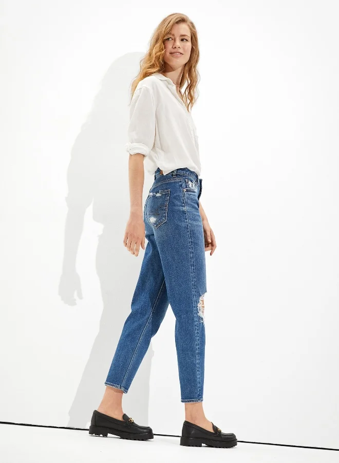 امريكان ايجل AE Stretch Mom Straight Jean