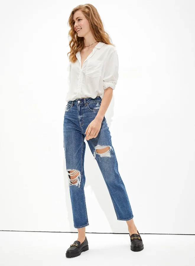 امريكان ايجل AE Stretch Mom Straight Jean