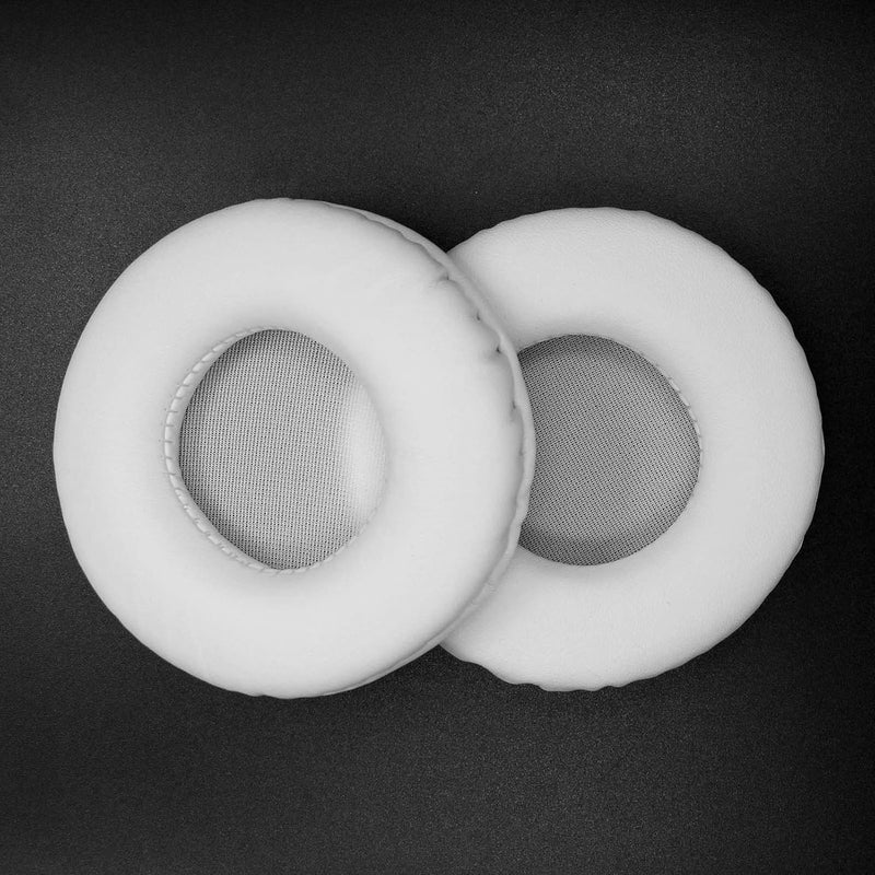 Karlak Replment Ear Pads PU Leather Ear Cushions Replment for/RAPOO/dio-Technica/Sony/Headphone Ear Pads 60mm White - Image 2