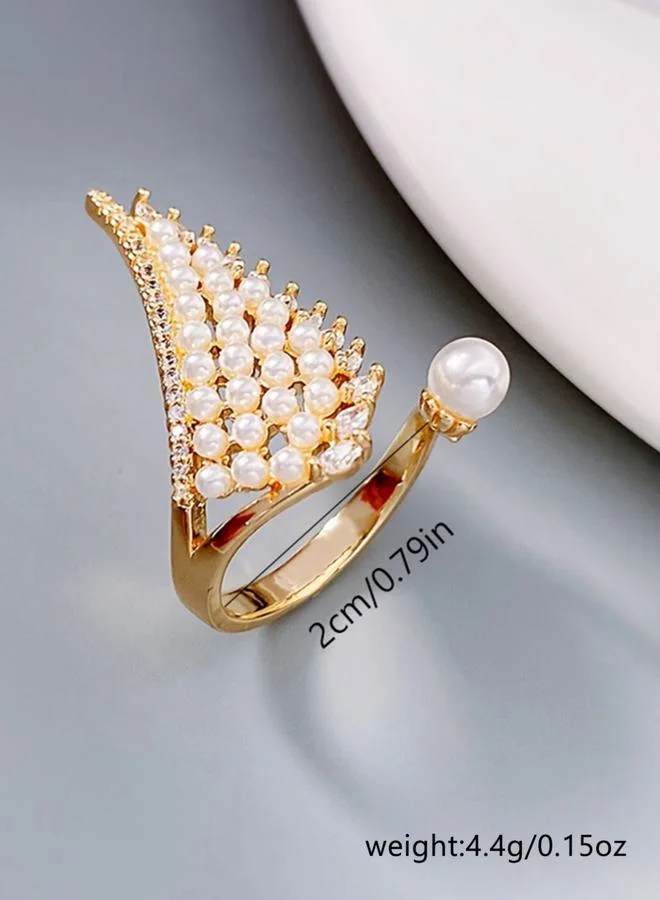 تايك تو خاتم جناح لؤلؤي ذهبي