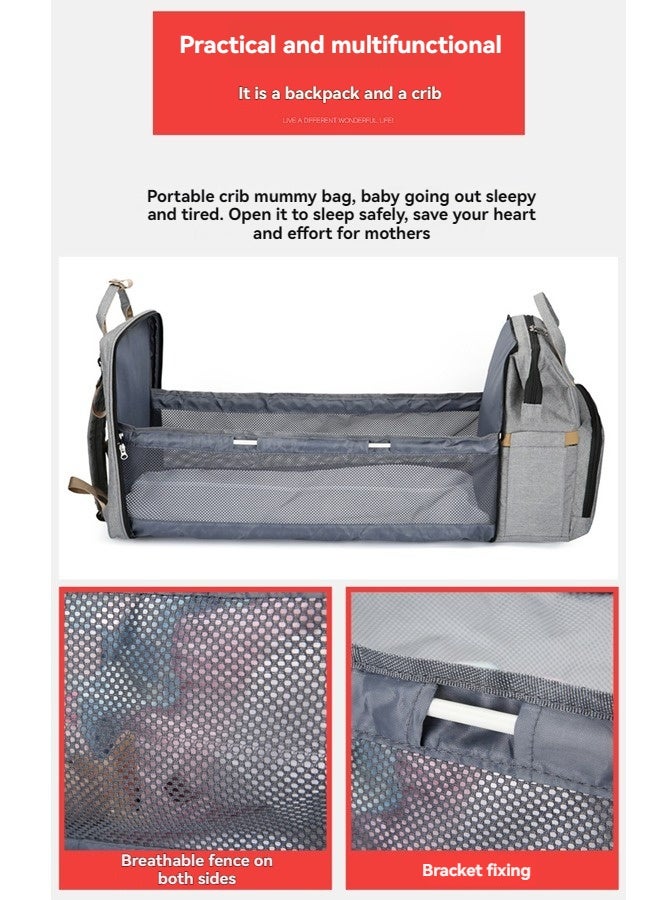 Beauenty Baby Diaper Bag Backpack, Multifunction Diapers Changing Station for Boys Girls Outdoor and Travel, Infant Shower Gifts, Large Capacity, Oxford - Image 2