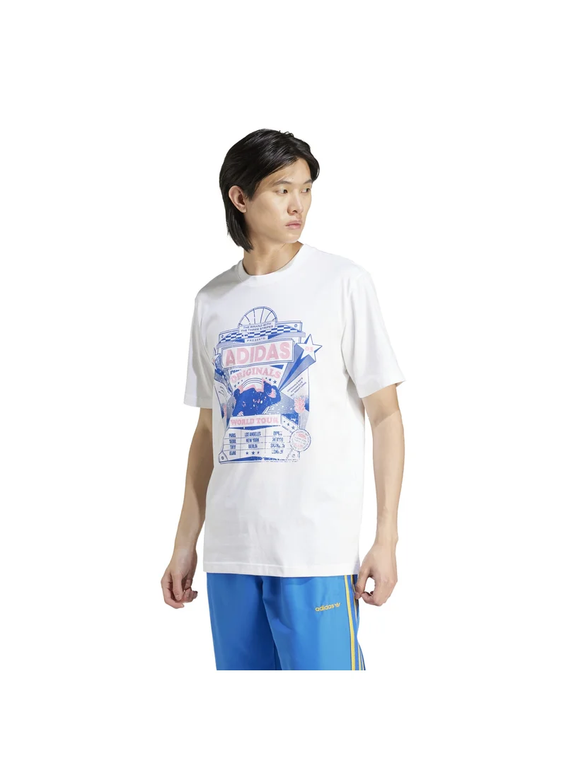 اديداس adidas TS STREET 4 White Originals Men T-SHIRTS