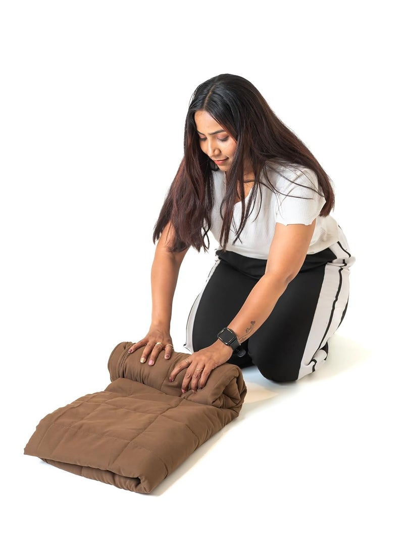 Mysasleep Travel Sleeping Bag | Lightweight Sleep Bag and Pillow Cover for Airport, Train, Tracking & Hotels – Stay Clean & Sleep Better Anywhere (Taupe, Large) - Image 5