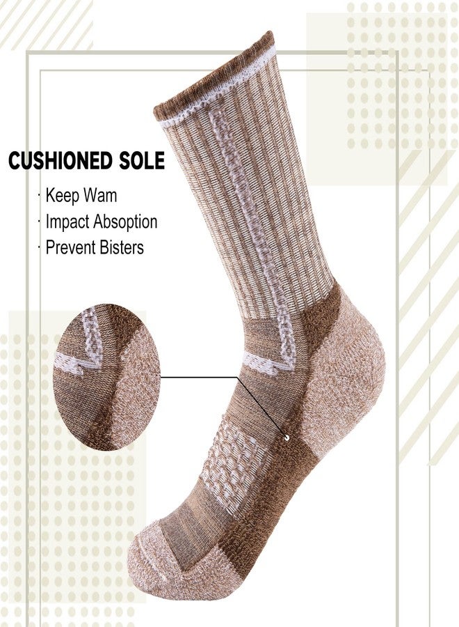 Comfoex Boys Crew Cotton Socks For Kids 6-8 4-6 8-10 Years Old Calf Half Cushioned Athletic Socks 6 Pairs - Image 5
