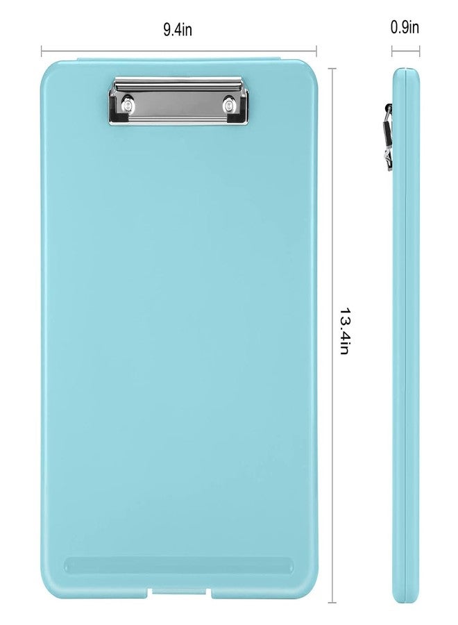 PRANIJ Versatile Foldable Plastic Clipboard with Built-in Storage and Pen Holder - Ideal for School, Office, Travel - Perfect for Students, Teachers, Doctors, Nurses, Professionals (Blue) - Image 4