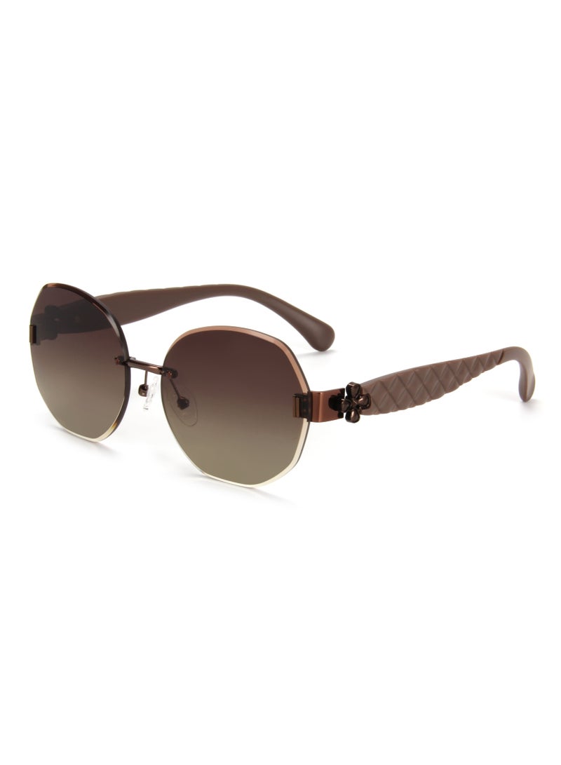 Devushi Women sunglasses elegant design Brown color - Devushi Brand - Image 1