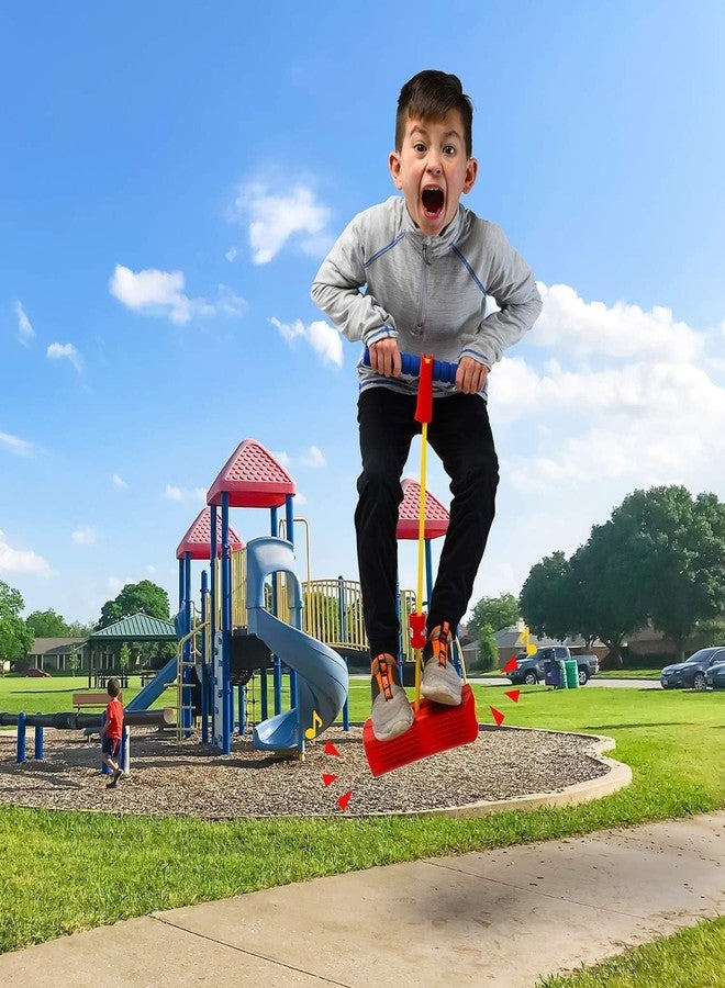 AMIRATE Kids Pogo Jumper Fun and Safe Pogo Stick for Toddlers, Durable Foam Bungee Jumping Stick Makes Squeaky Sounds Improves Balance, Bouncing Toy for Ages 3 and up Holds up to 250lbs - Multicolor - Image 2