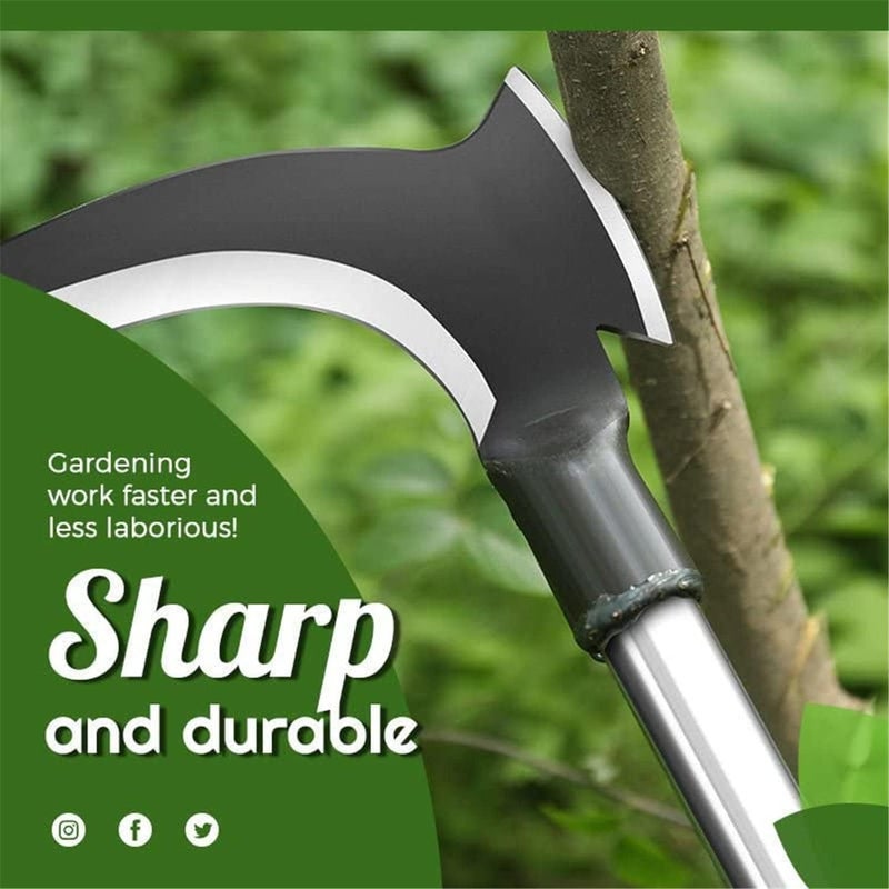 comfrt High Manganese Steel Double Scythe - Sickle for Outdoor Mowing Grass - Agricultural Weeding Scythe for Cutting Vines, Pruning Trees, Cutting Bamboo, Chopping Wood, Harvesting Rice (2PC) - Image 5