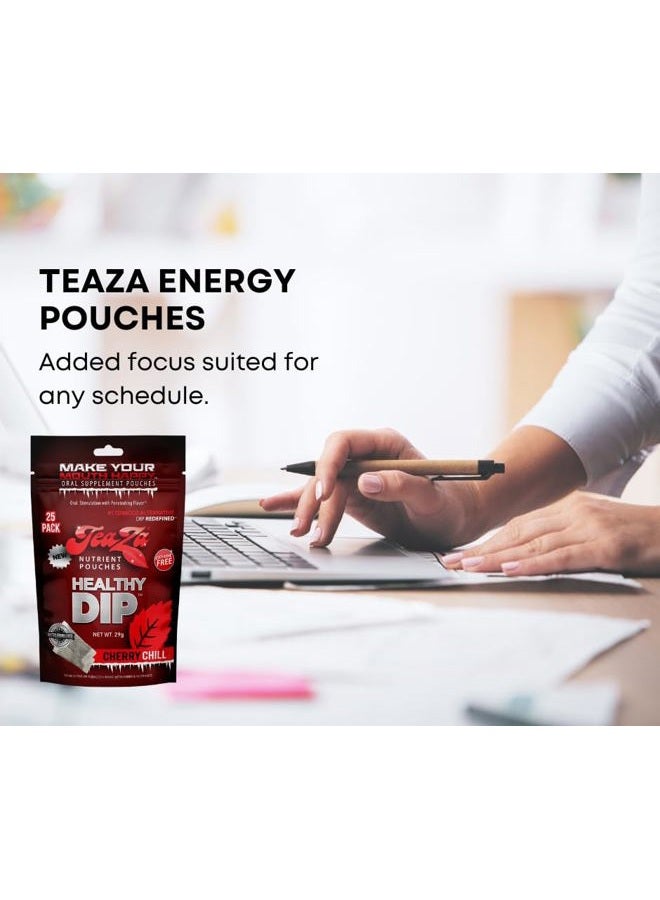 TeaZa Teaza Herbal Energy Pouches Cherry Chill  - Image 5