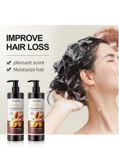 SADOER Ginger Nutrition Anti-Hair Loss Shampoo, Soft, Silky, Strong, Thickening, Nourishing Hair Care  - Image 4