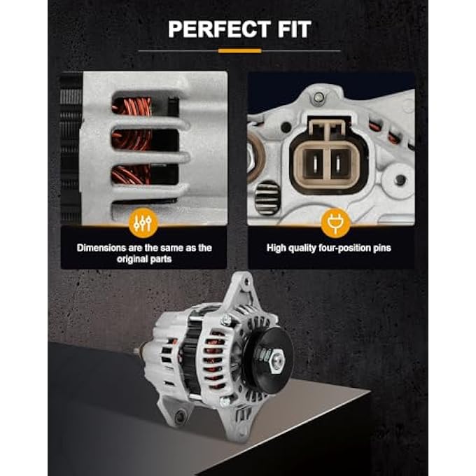 ROADFAR Alternator Compatible for for Nissan for CPJ 1994-2001 All H20 Engine,for Nissan for KAH 1994-2001 All H20 Engine,for Nissan for KAP 1994-2001 All H20 Engine, Replace 12136 - Image 5