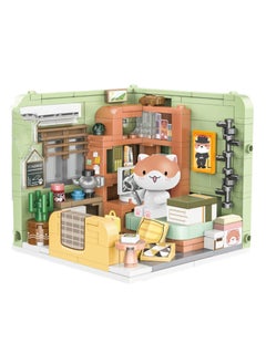 258pcs Mahua'S Room, A Group Of Cat Series Assembly Model Ornaments Building Blocks Toys, Children'S Educational Game Gifts