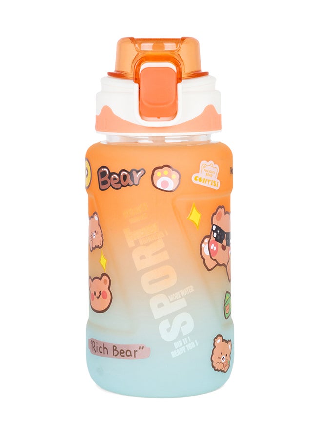 Nova kids Water Bottle With Straw 550 ML - Orange - Image 3