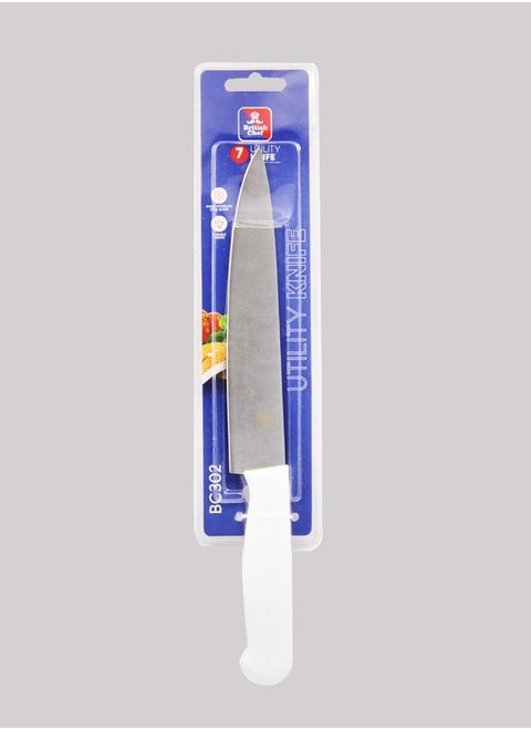 Utility knife with Sharp Stainless Steel Blade Durable Design Your Multifunctional Companion for Effortless Slicing Dicing Chopping and Carving 7inch
