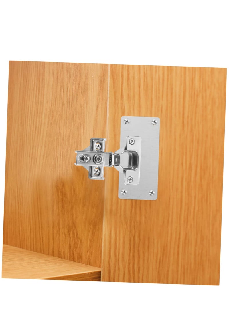 Suntown 2pcs Jib Hinge Hidden Hinges Cabinet Accessory Pro Press Stainless Steel Rack Shelving Kitchen Cabinet Accessories Kitchen Cabinet Door Hinges Hidden Door Hinge Cupboard Hinge Iron - Image 3