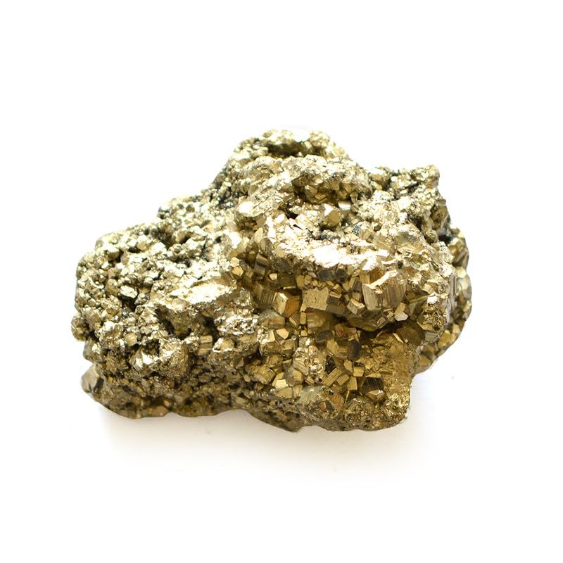 Crystu Crystu AAA Natural Certified Pyrite Rough Stone Pyrite Stone Original Pyrite Raw Stone Pyrite Raw Cluster from Peru Weight 175 gram  - Image 2