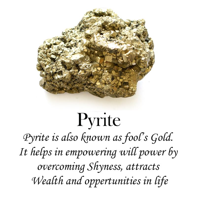 Crystu Crystu AAA Natural Certified Pyrite Rough Stone Pyrite Stone Original Pyrite Raw Stone Pyrite Raw Cluster from Peru Weight 175 gram  - Image 4
