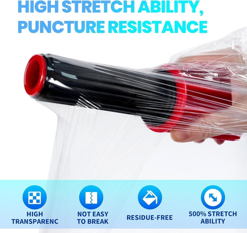 Heavy Duty Stretch Wrap Film Roll for Furniture – 300 Metres Industrial Strength Durable Packaging Roll for Moving, Storage & Shipping – Clear Protective Plastic Wrap (25cm) - Image 5