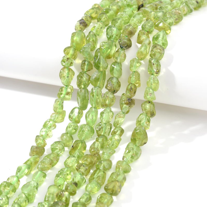 jodaying 68mm Natural Green Peridot Nuggets Oval Free Tumbled Pebble Semi Precious Gemstone Loose Stone Beads Approx 155 inch for DIY Jewelry Making
