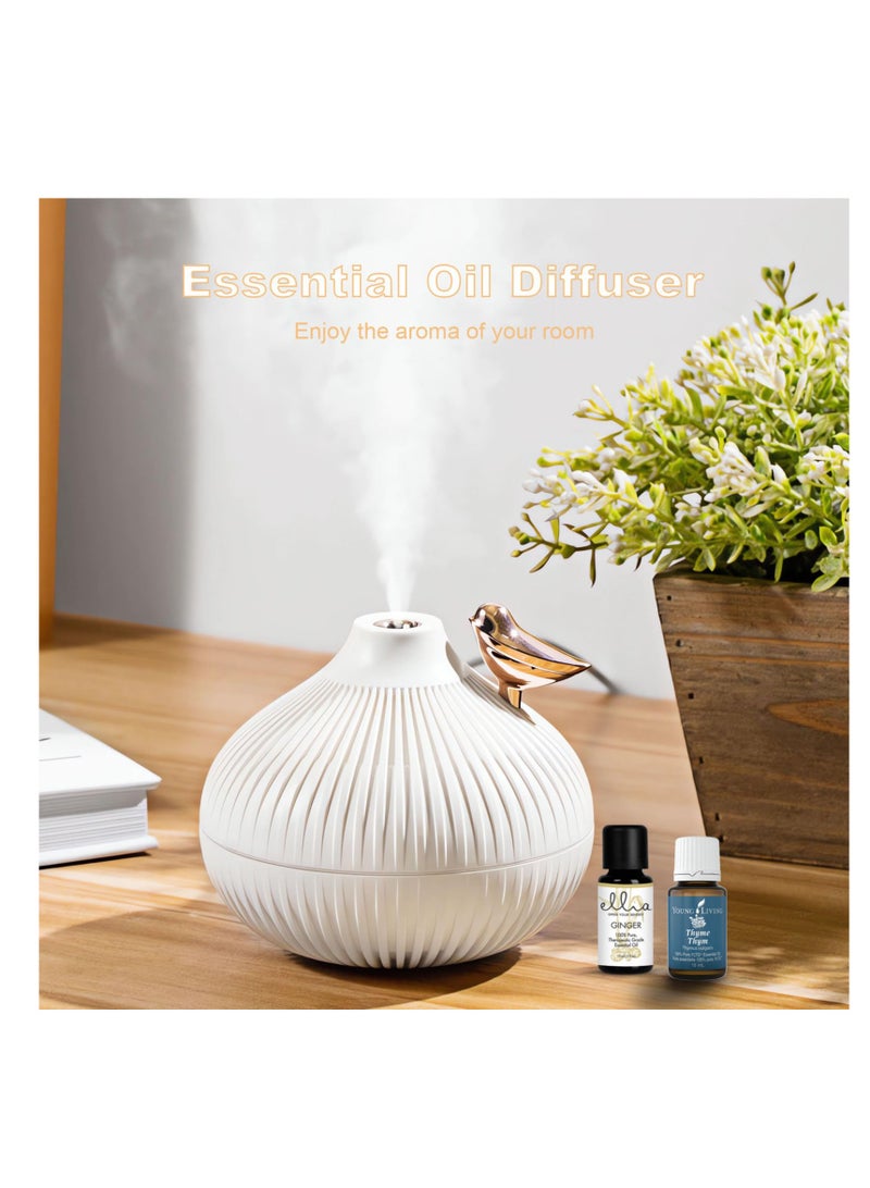 Excefore Mini Humidifier for Bedroom, Small Cool Mist Humidifier, Auto Shut-Off, 2 Mist Modes, Suitable for Home, Baby Bedroom, Office (White) - Image 3