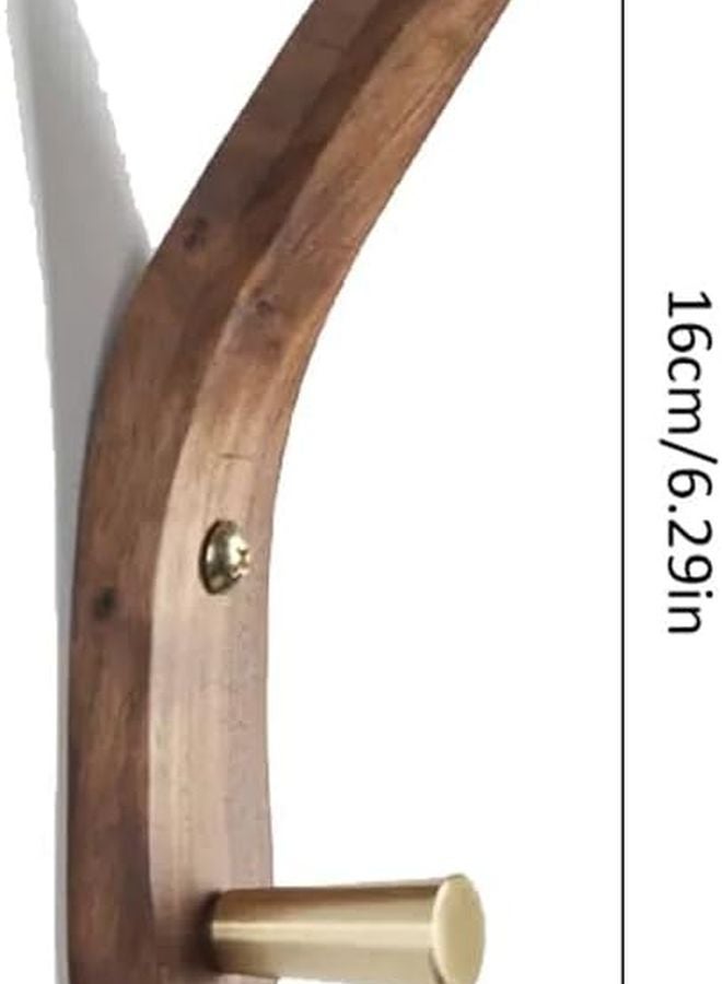 خطافات معاطف خشبية عصرية بأسلوب نوردي، رف ملابس مثبت على الحائط، اللون أ - Image 3