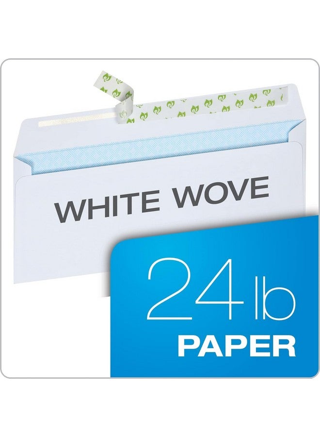 كوالتي بارك مظاريف أمنية ذاتية الختم 10 مظاريف بريدية بدون نوافذ 4 1/8 × 9.5 بوصة 300 حزمة - Image 3