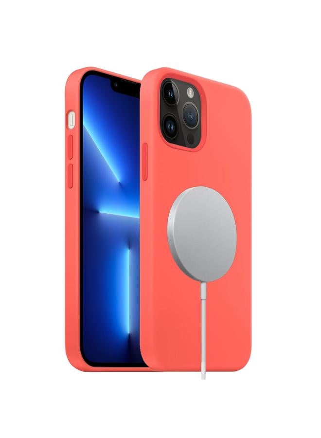 اس-توب جراب لهاتف iPhone 13 Pro مصنوع من السيليكون السائل مع تغطية كاملة من MagSafe - Image 1