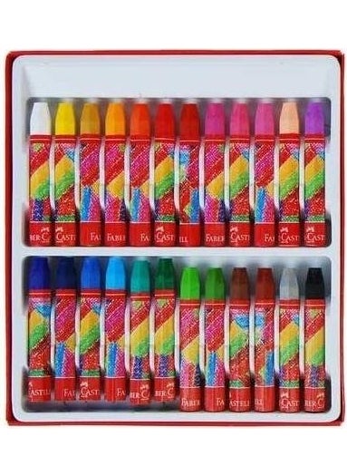 FABER-CASTELL - Cardboard Box Crayon 24 Colors - Image 1