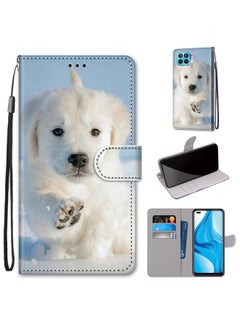 Case Cover For OPPO F17 Pro / A93 4G / Reno4 Lite / Reno4 F Coloured Drawing Cross Texture Horizontal Flip PU Leather Case with Holder & Card Slots & Wallet & Lanyard Snow Puppy - pzsku/ZFC446EB5AD758139587CZ/45/_/1711247632/979c86fe-aa91-42c9-b061-9ae5292bac78