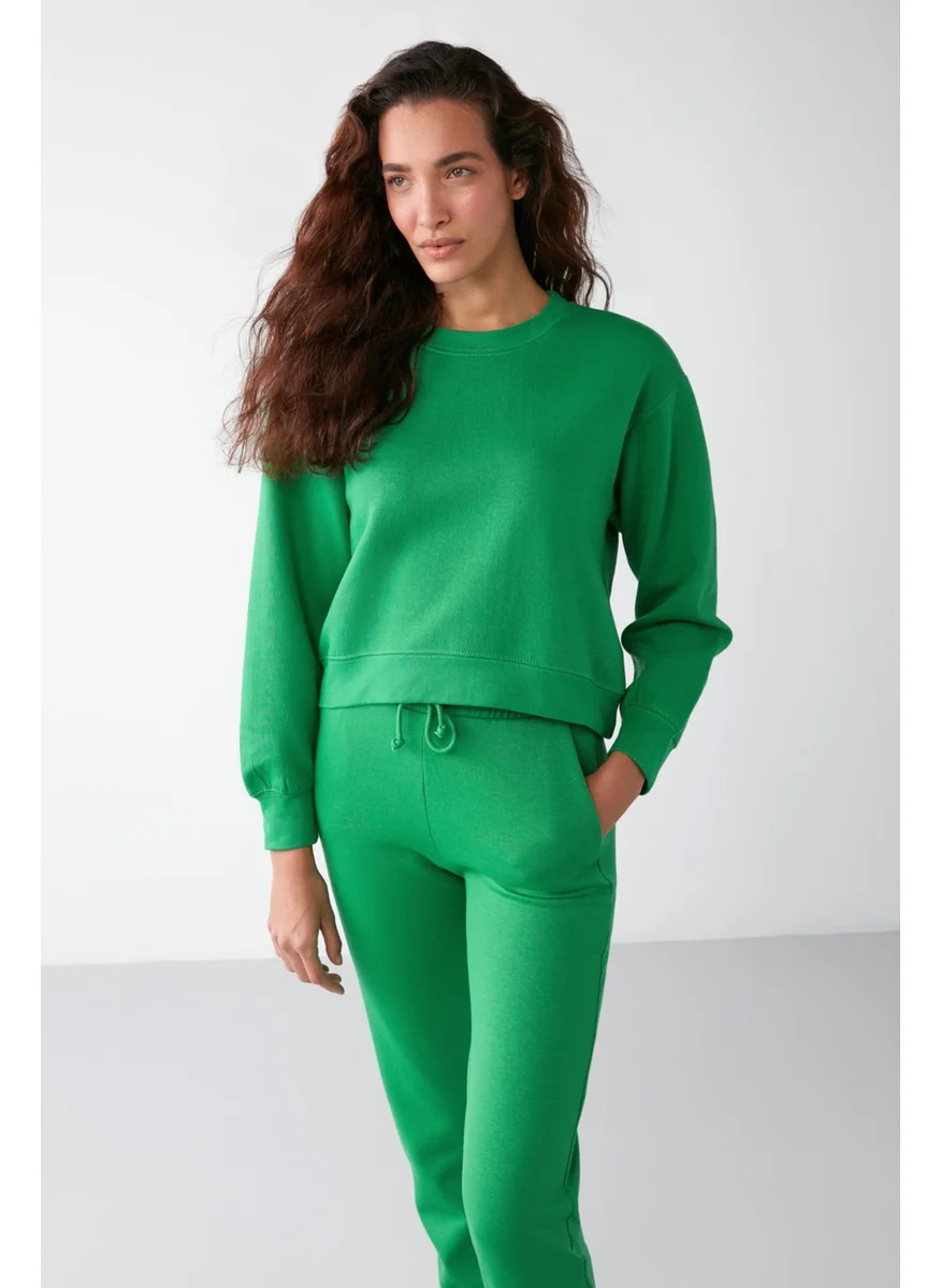 جريميلانج Lona Basic Relaxed Green Sweatshirt