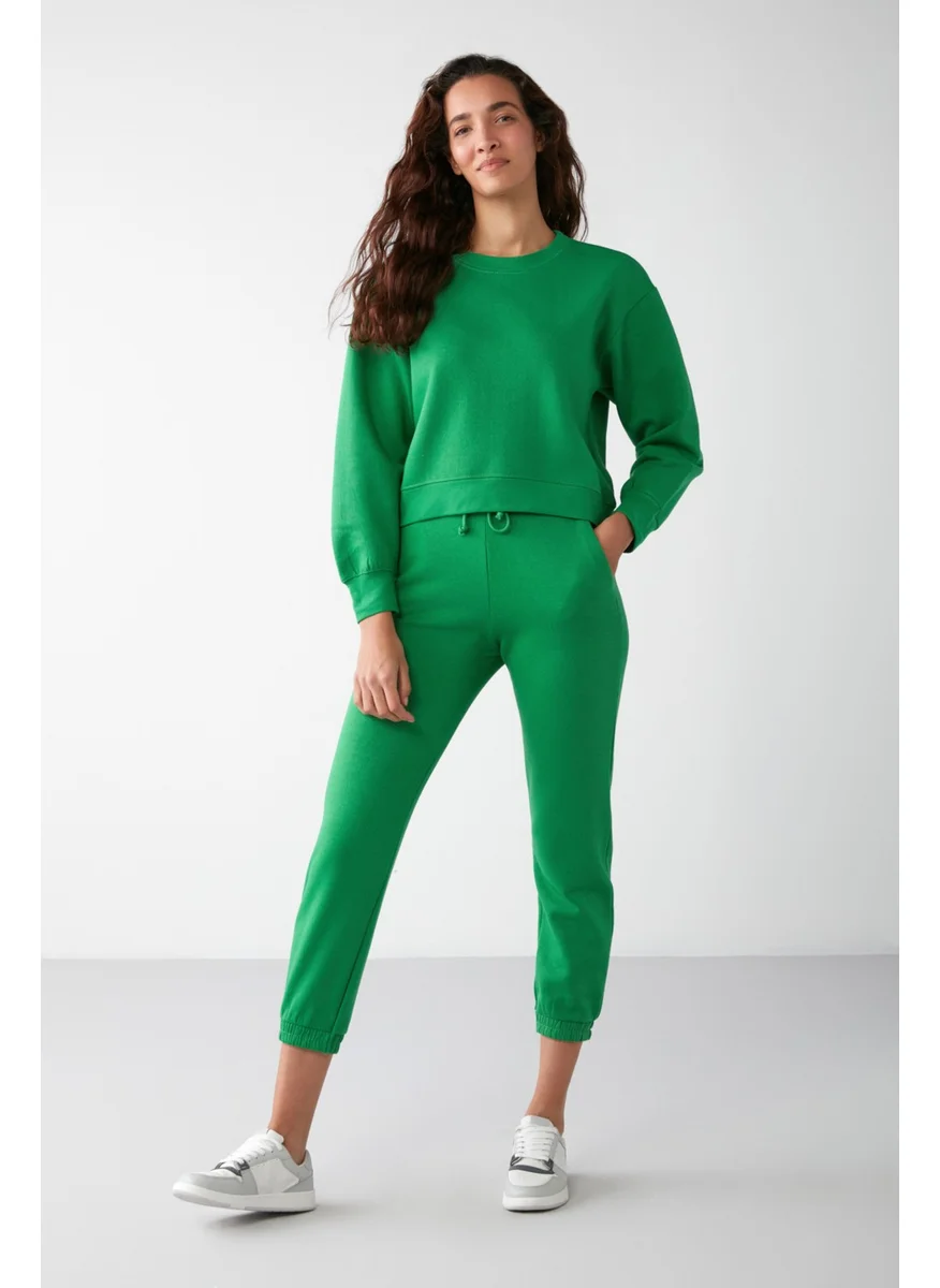 جريميلانج Lona Basic Relaxed Green Sweatshirt