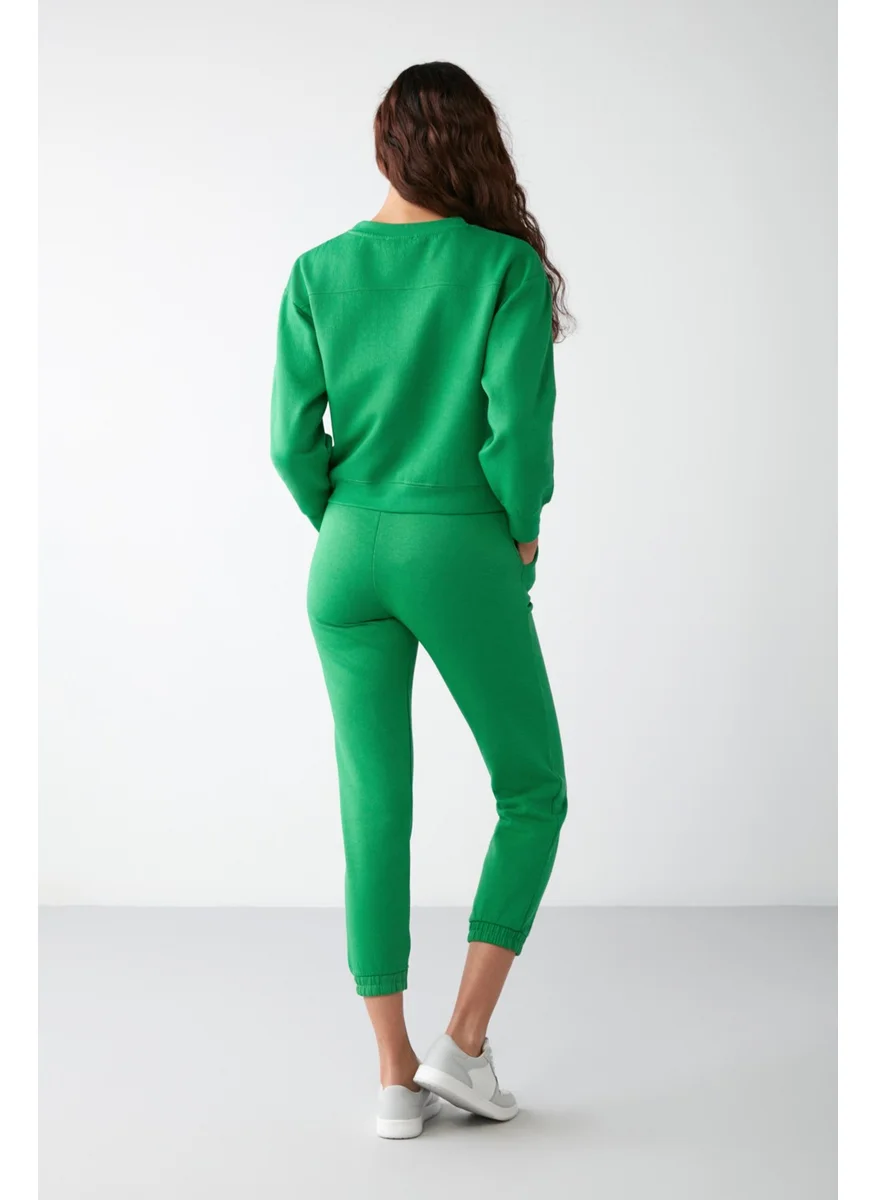 جريميلانج Lona Basic Relaxed Green Sweatshirt