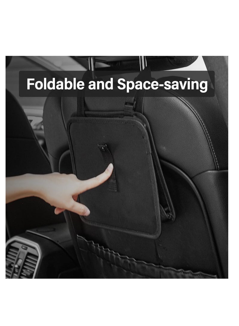ECVV ECVV Car Trash Can, Automotive Trash Bin, Leak-Proof Back Seat Garbage Bag, Oxford Cloth Vehicle Container, Foldable Hanging Auto Organizer-Black - Image 5