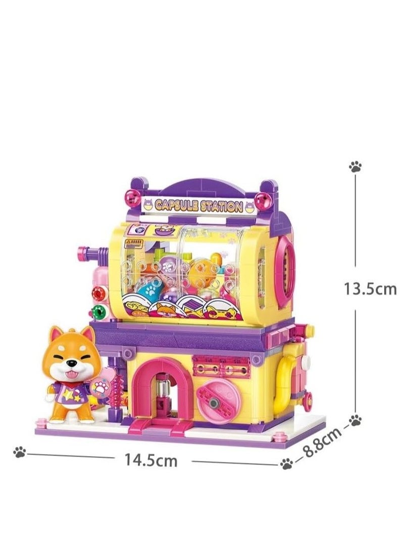 Qman Shiba Inu Gashapon Machine Building Blocks Set (Shiba Inu, Collectible Toys) - Image 4